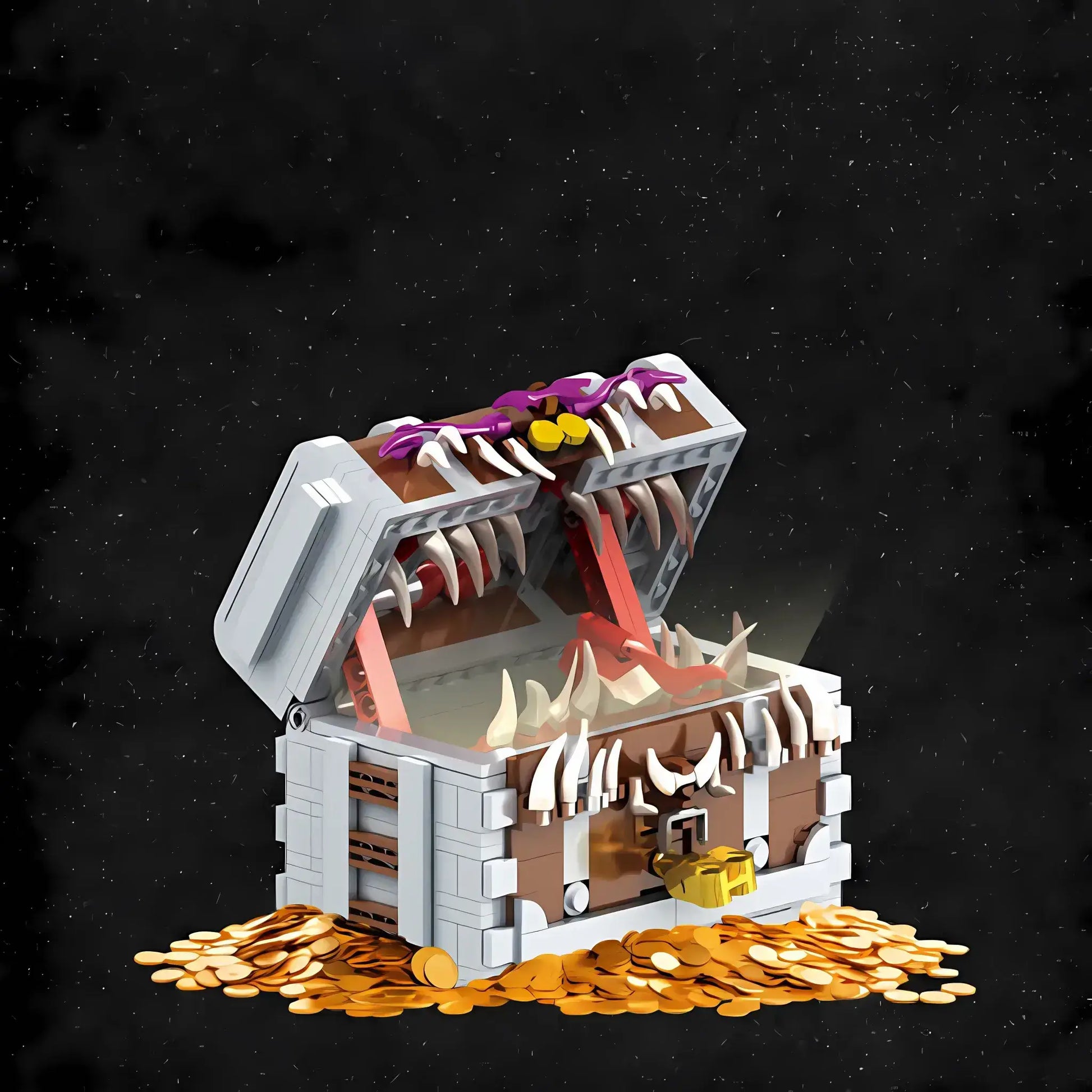 xiaojiaodu jd027 chest monster model car building blocks toy pecision design