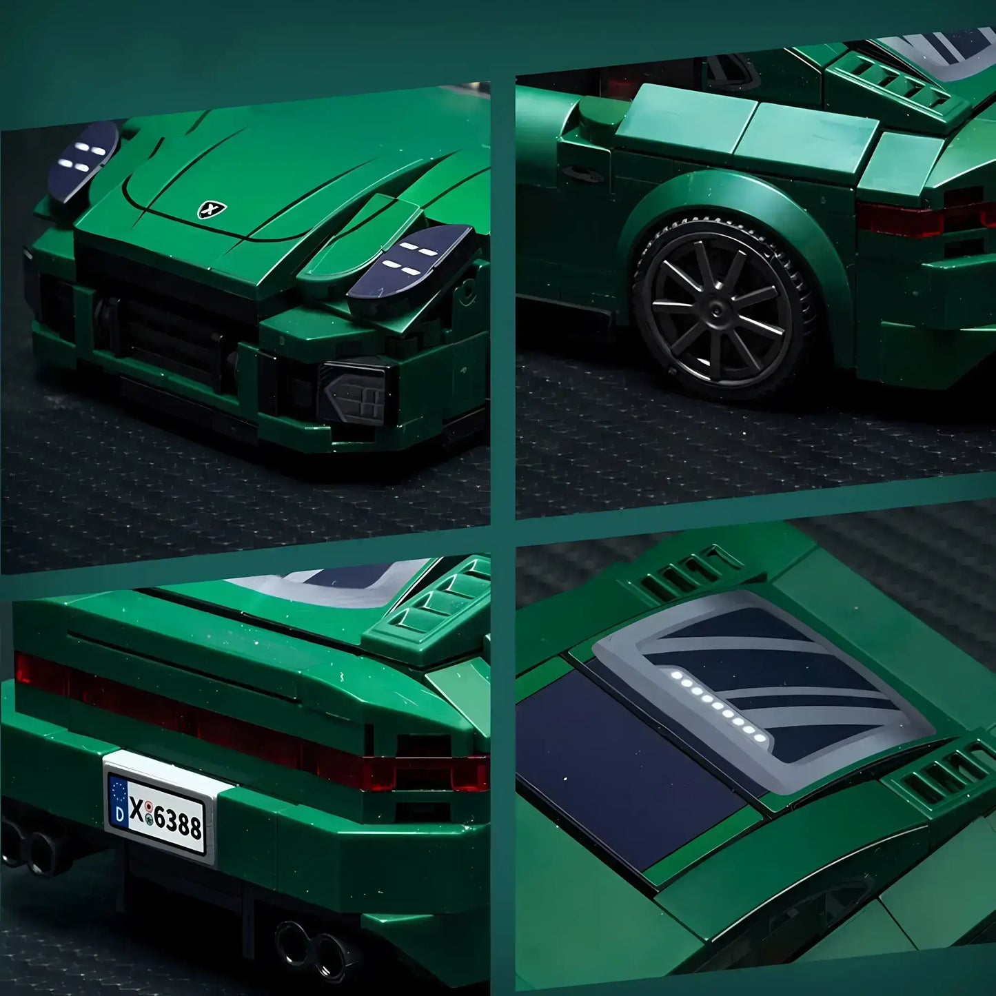 product details of xiaojiaodu jd057 porsche panamera sports car building blocks set model car