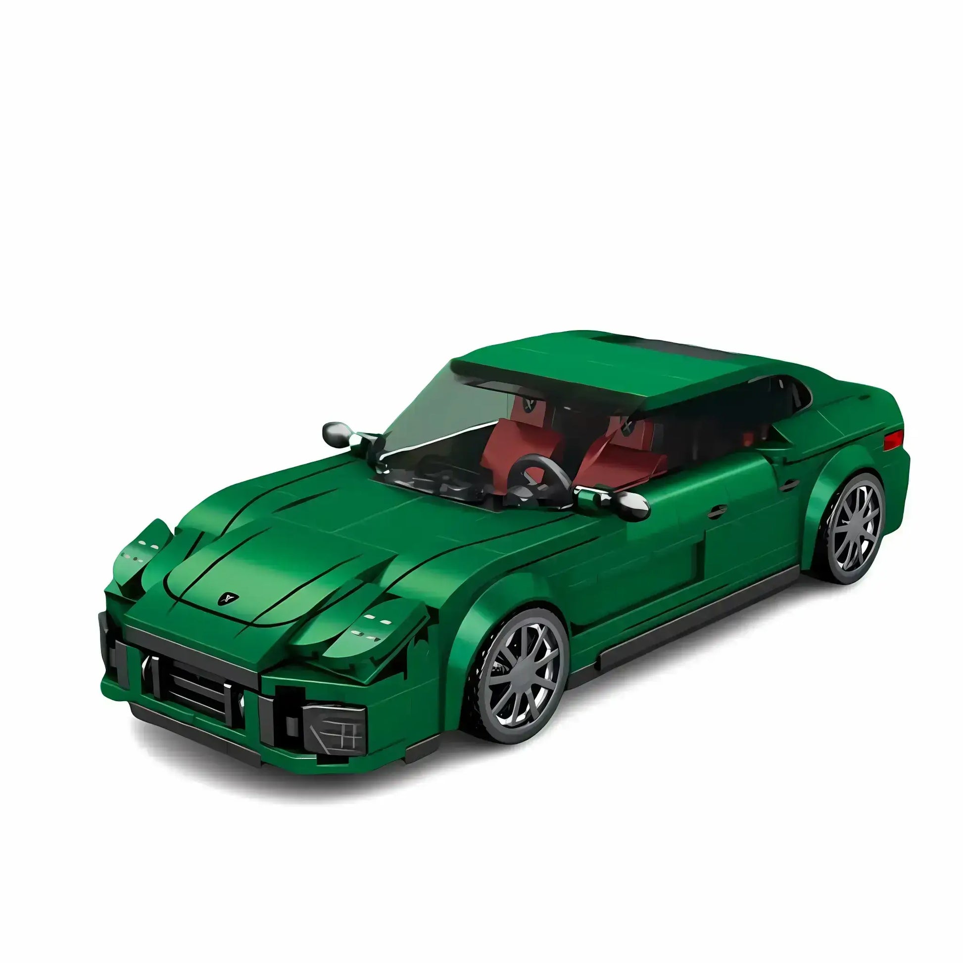 static version of xiaojiaodu jd057 porsche panamera sports car building blocks set model car
