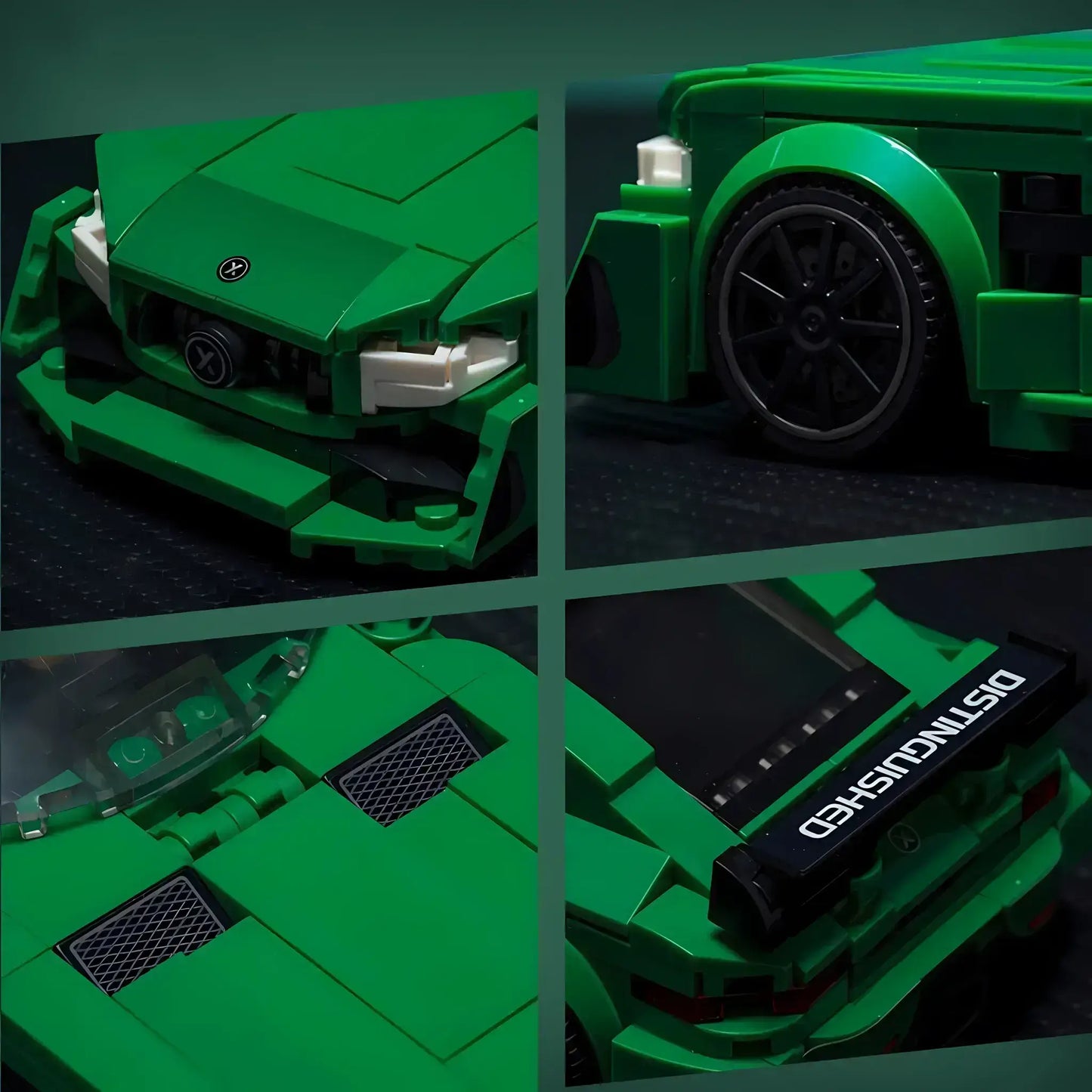 product details of xiaojiaodu jd064 amg gtr model car building blocks toy