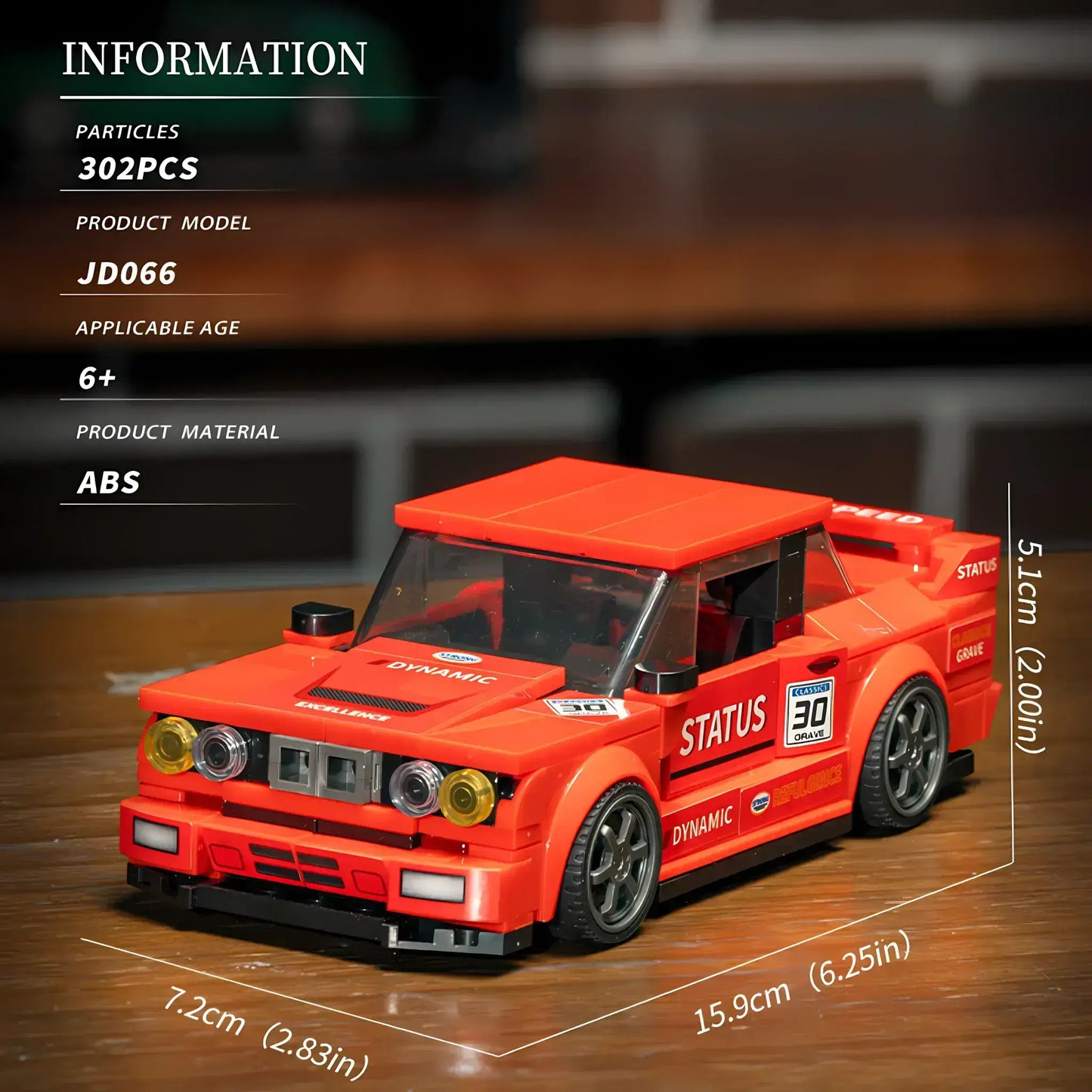product information of xiaojiaodu jd066 bmw m3 e30 model car building blocks toy