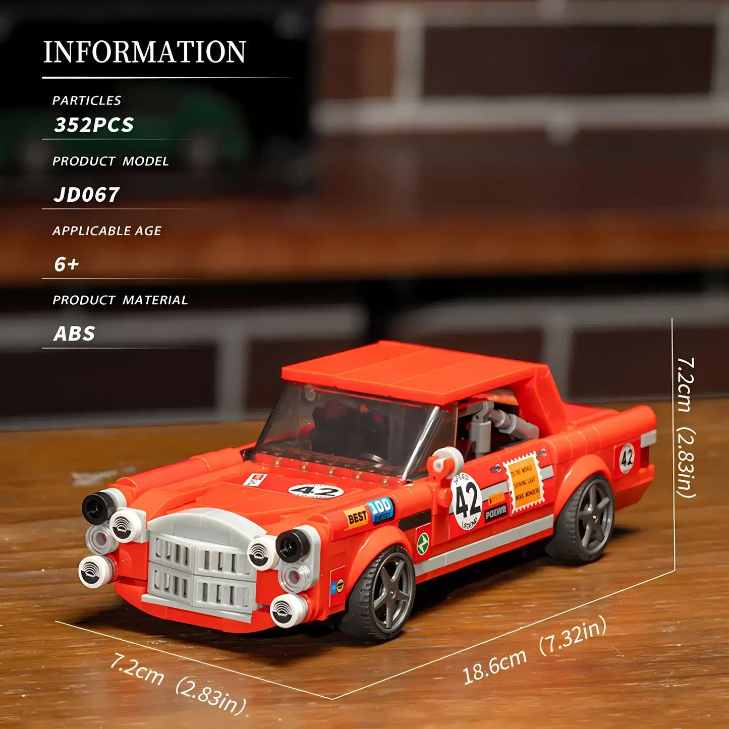 product information of xiaojiaodu jd067 benz amg 300sel model car building blocks toy