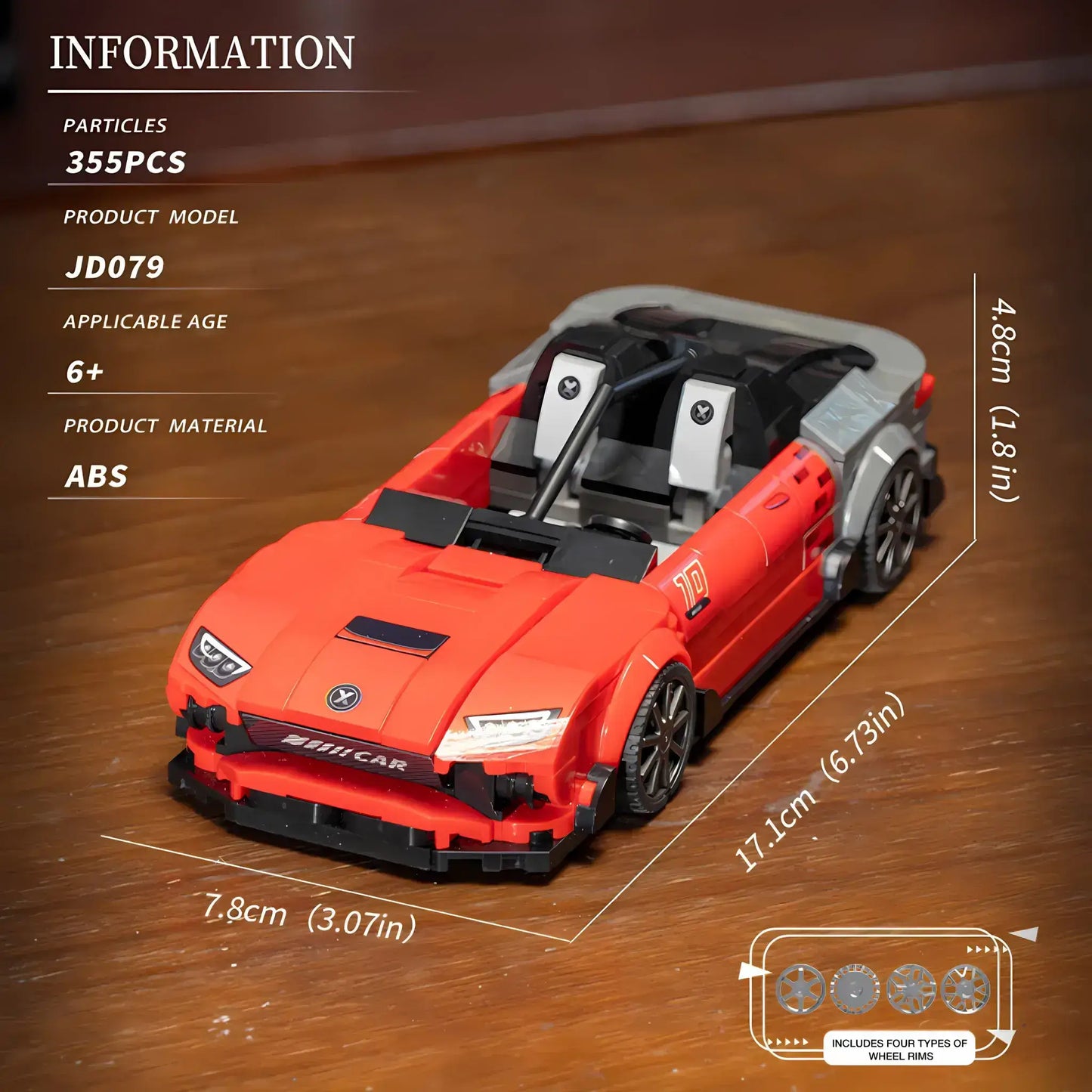 product information of xiaojiaodu jd079 mercedes amg one model car building blocks toy