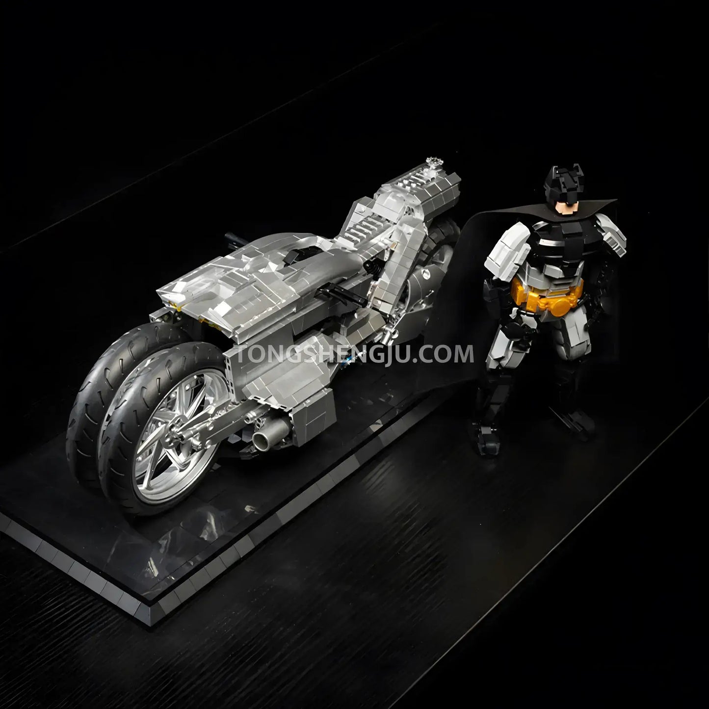 Tongshengju Batmobile Motorcyle Building Blocks Set For Adults & Kids Gift (2412PCS)