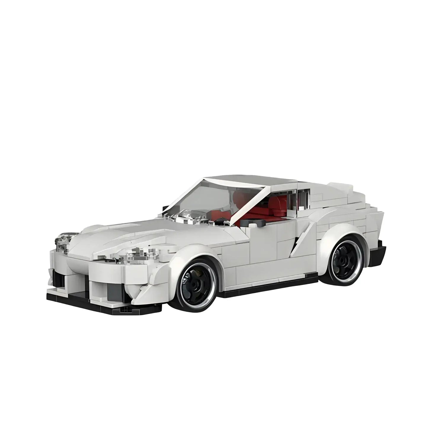static version of happy build powerblock pb8808 supra model car building blocks toy