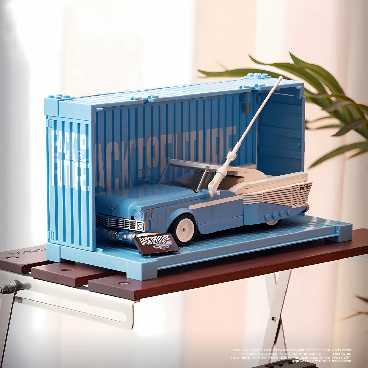 happy build powerblock pb8803 sliver wing cyclone model car building blocks toy container back