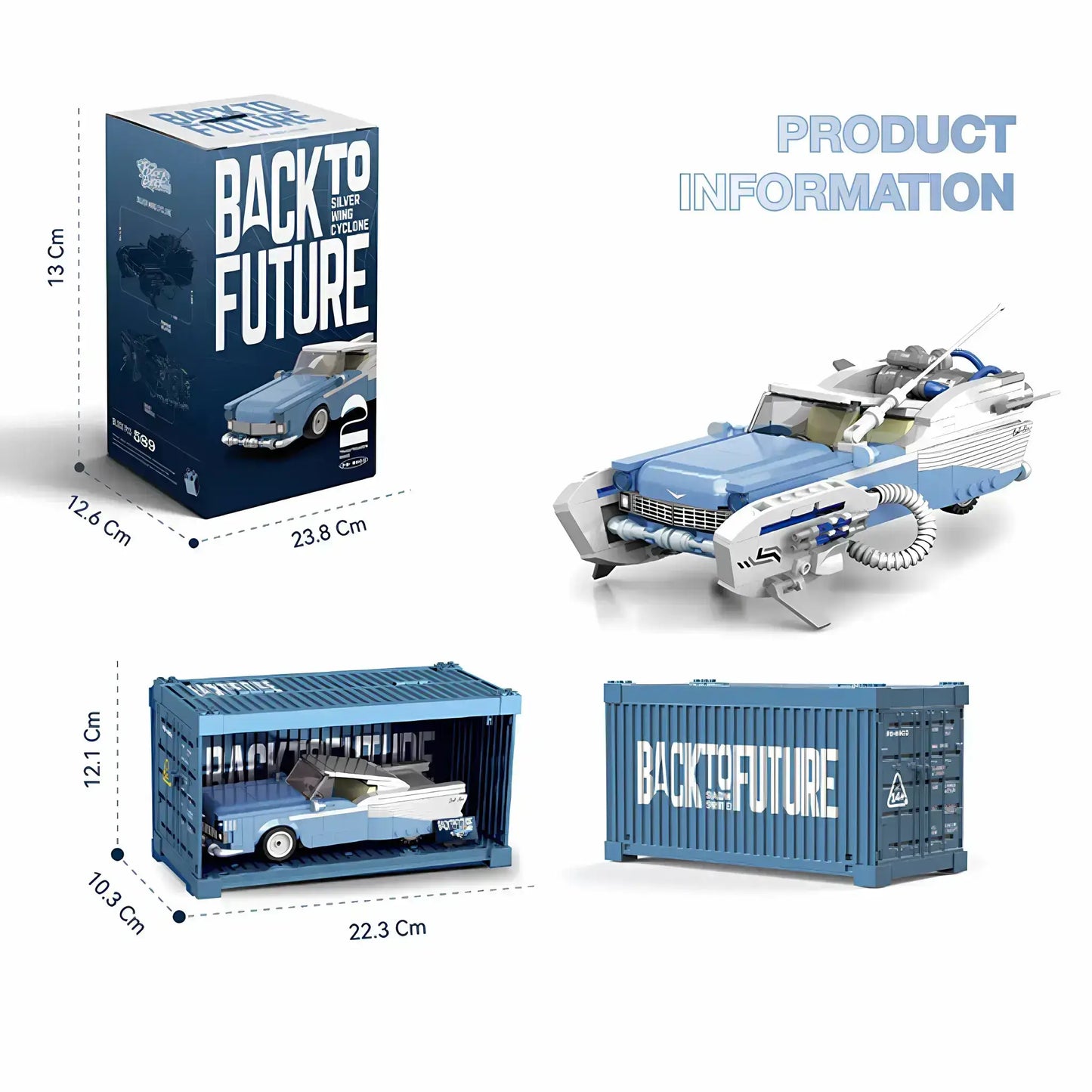 product information of happy build powerblock pb8803 sliver wing cyclone model car building blocks toy
