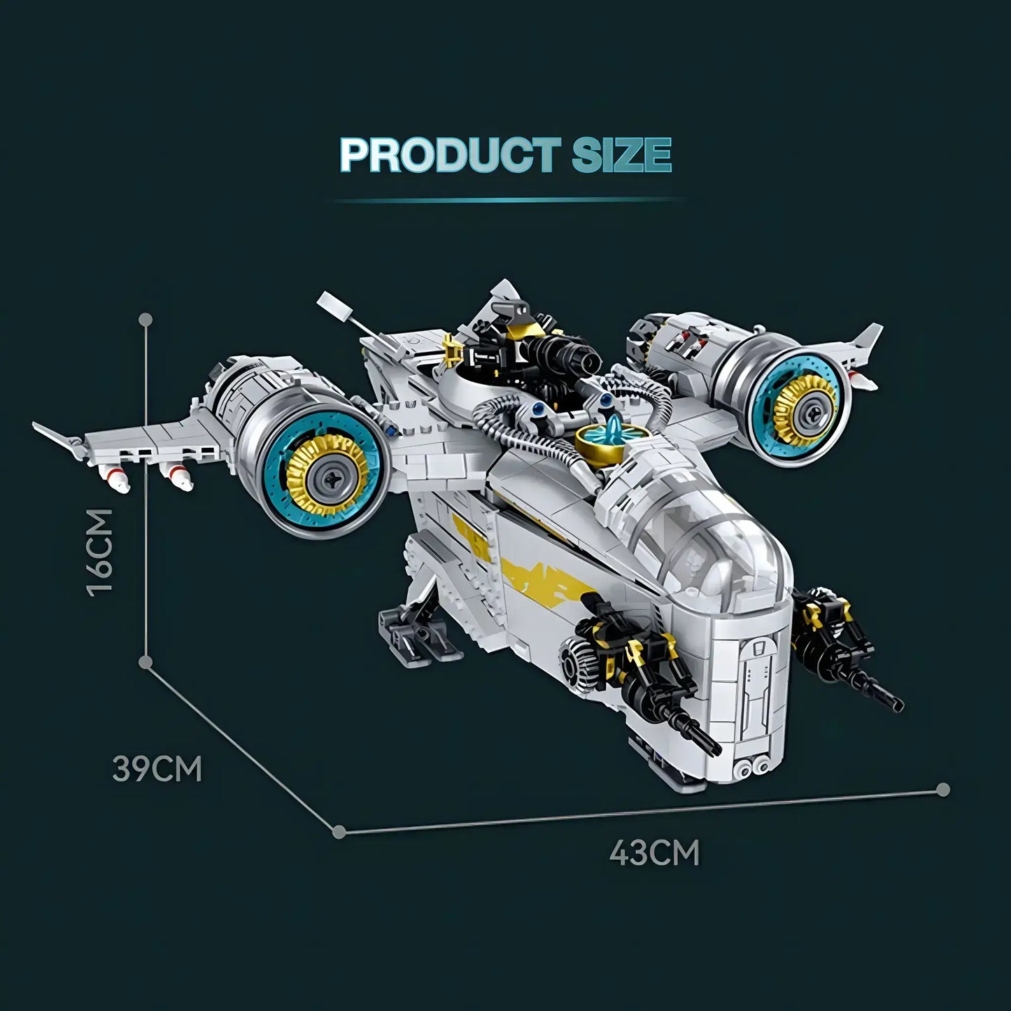 product size of zape 98000 blade voyager star wars building blocks set