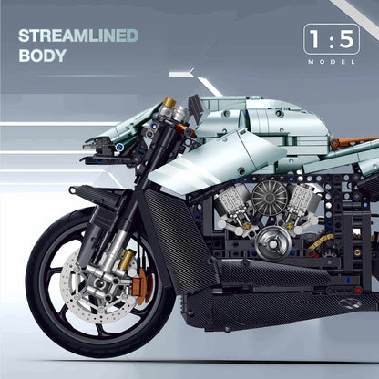 guly aston martin building blocks model toy motorcycle streamlined