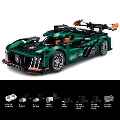 dynamic version of guly biaozhi peugeot 9x8 building block model toy car