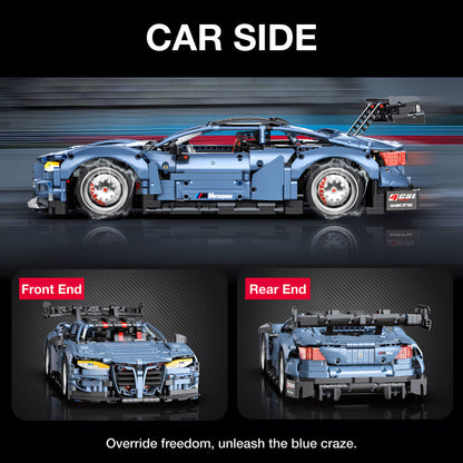 side view of bmw m4 building block model toy car