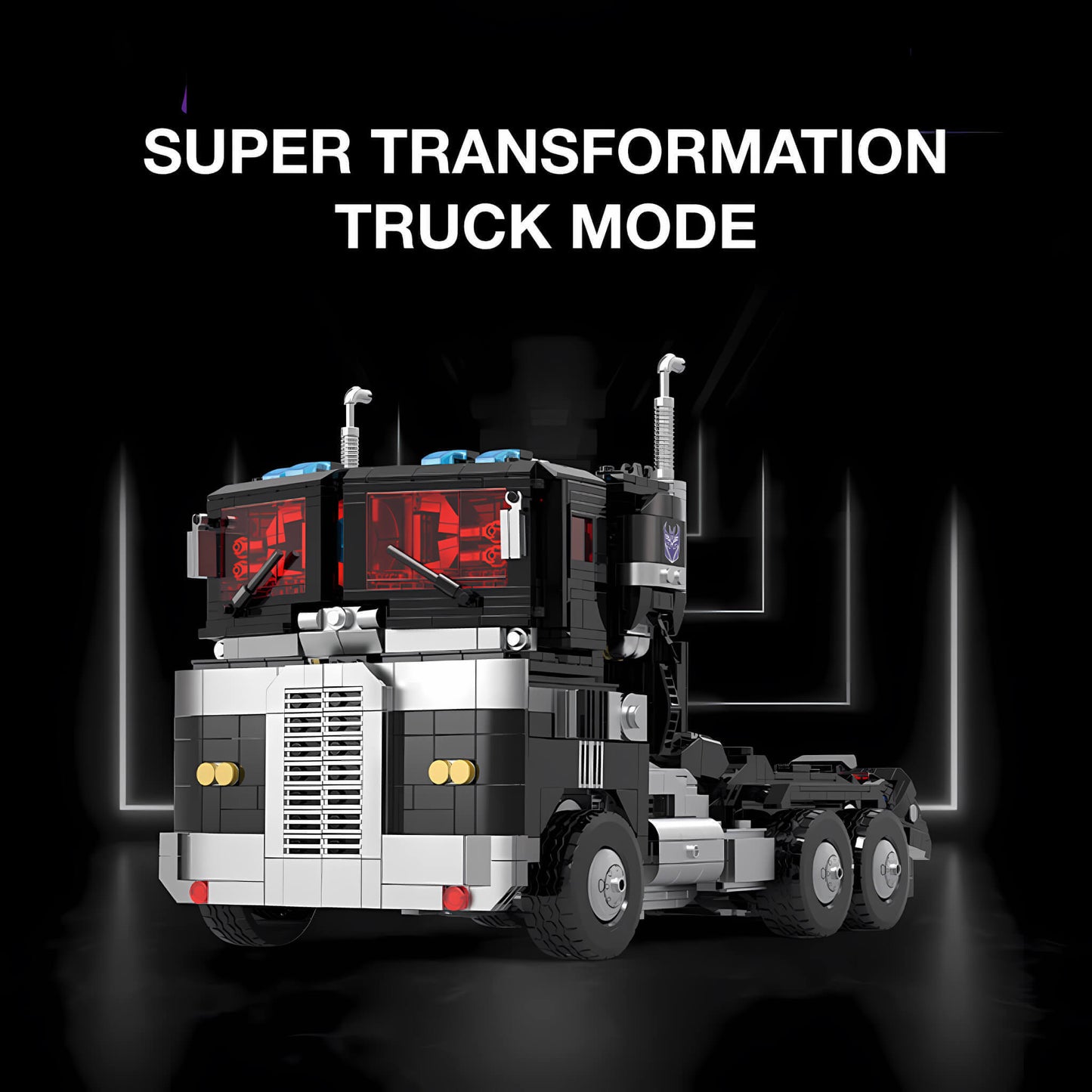 product details of dark optimus prime building blocks model toy super transformation truck mode