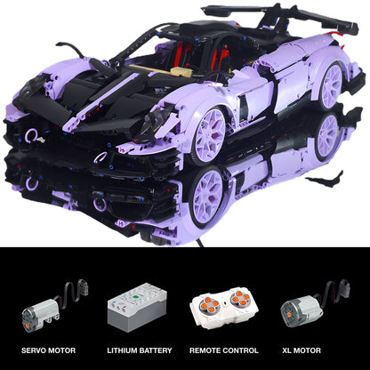 Tongshengju Building the 1:8 Pagani Huayra model with 3428 bricks