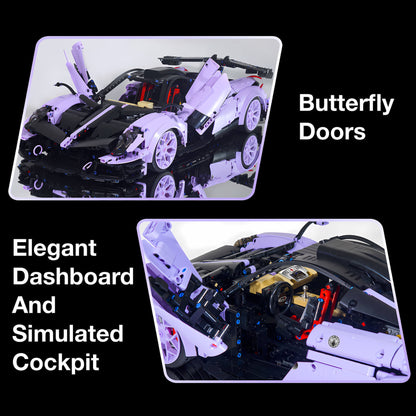 Tongshengju Building the 1:8 Pagani Huayra model with 3428 bricks
