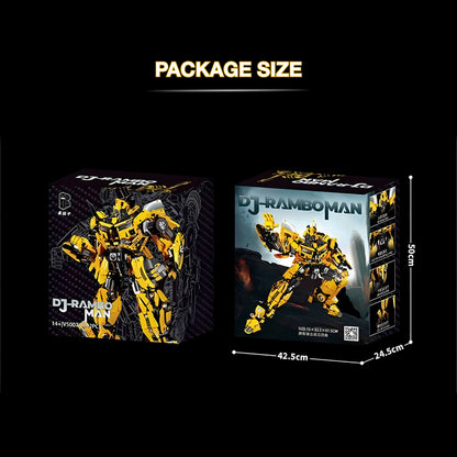 package size of kbox dj-ramboman building blocks model toy transformers