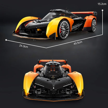 product size of eikee y10000 mclaren solus gt model car building blocks toy
