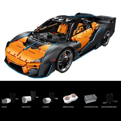 dynamic version of eikee y18001 mclaren sbare p1 technic car building blocks set model car