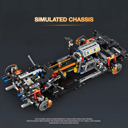 eikee y18001 mclaren sbare p1 technic car building blocks set model car simulated chassis