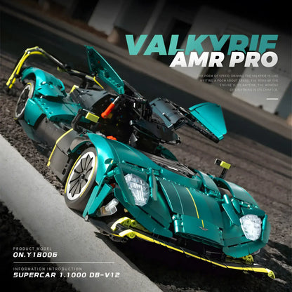 eikee y18006 aston martin valkyrie technic car building blocks set model car compatible with lego