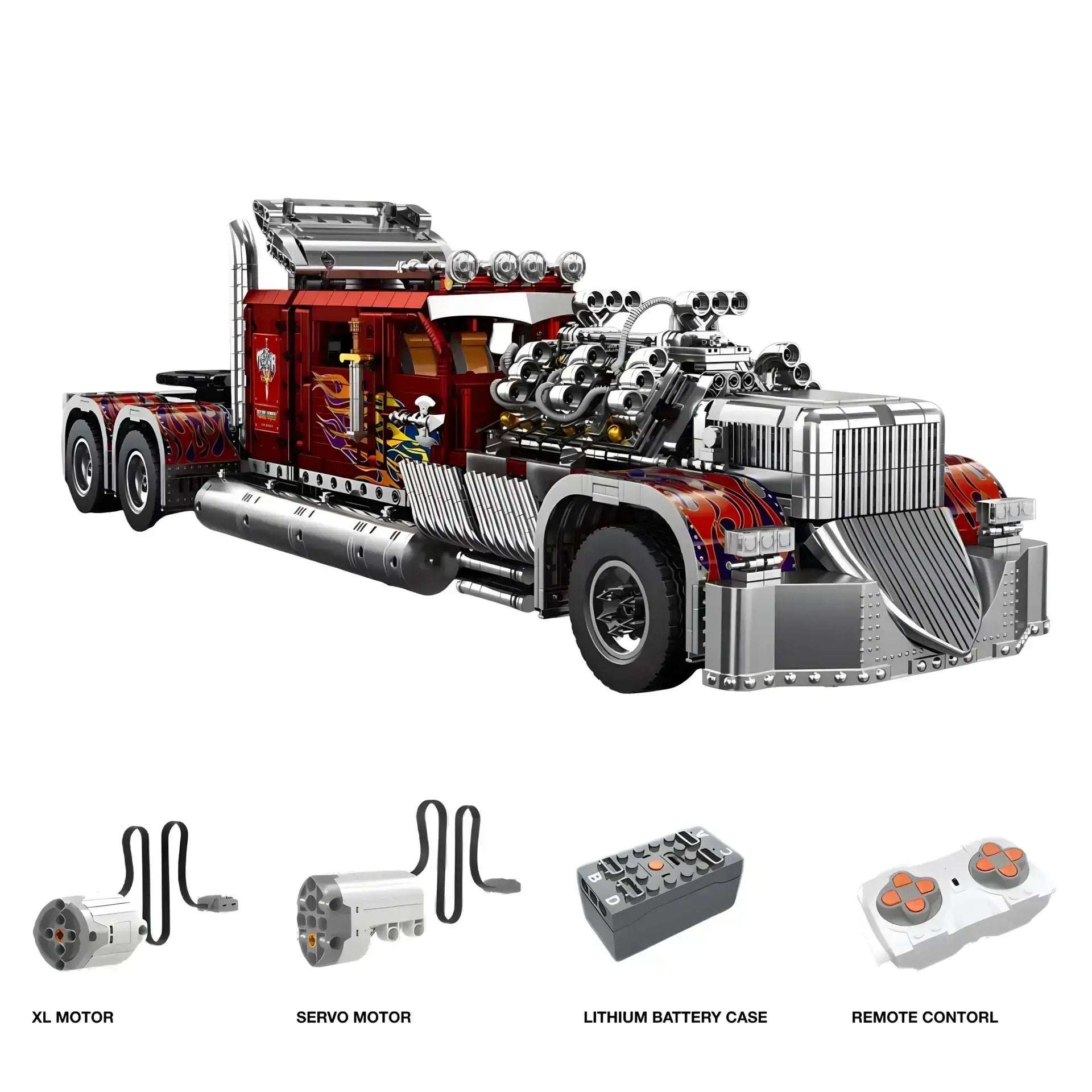 ホビーラジコン Truck  Heavy  Truck  Heavy Tongshengju Technic Thor24 Heavy Trucks Car Building Blocks