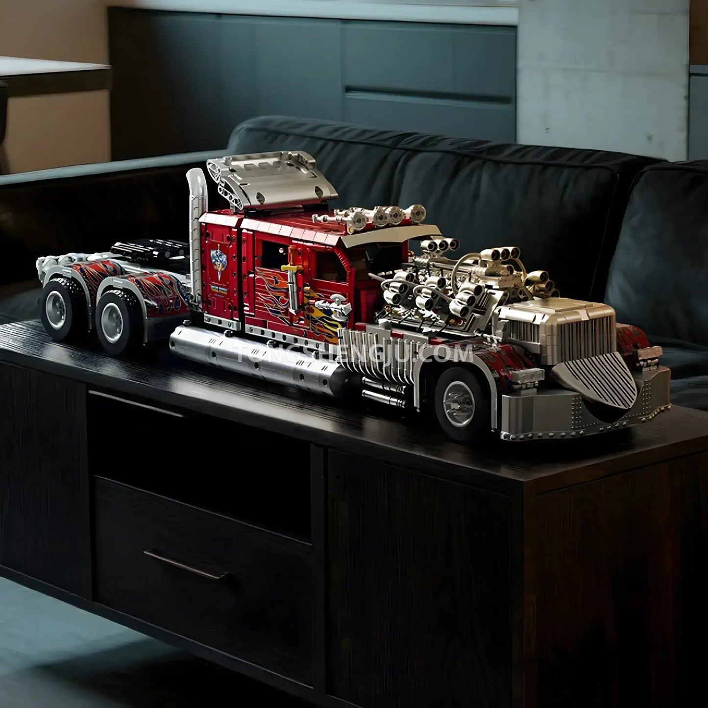 Tongshengju Technic Thor24 Heavy Trucks Car Building Blocks Set For Adults Collectible (3485PCS)