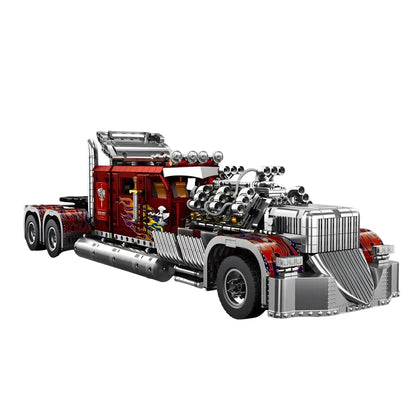 static version of eikee y18066 technic thor24  truck car building set model car 