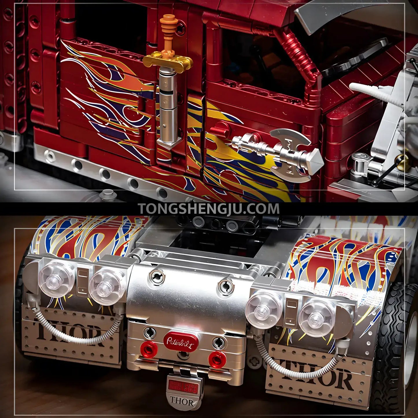 Tongshengju Technic Thor24 Heavy Trucks Car Building Blocks Set For Adults Collectible (3485PCS)