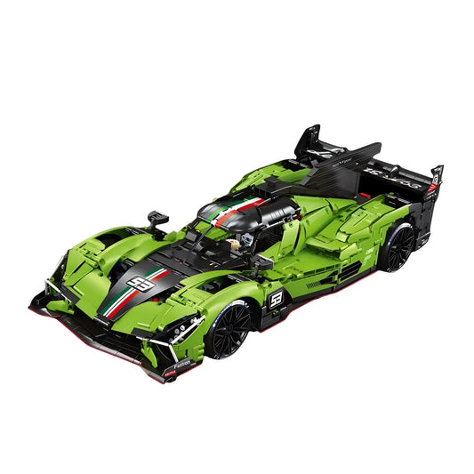 Tongshengju Technic Lambo Lemans SC63 Racing Building Blocks Set For Adults Collectible (3771PCS)