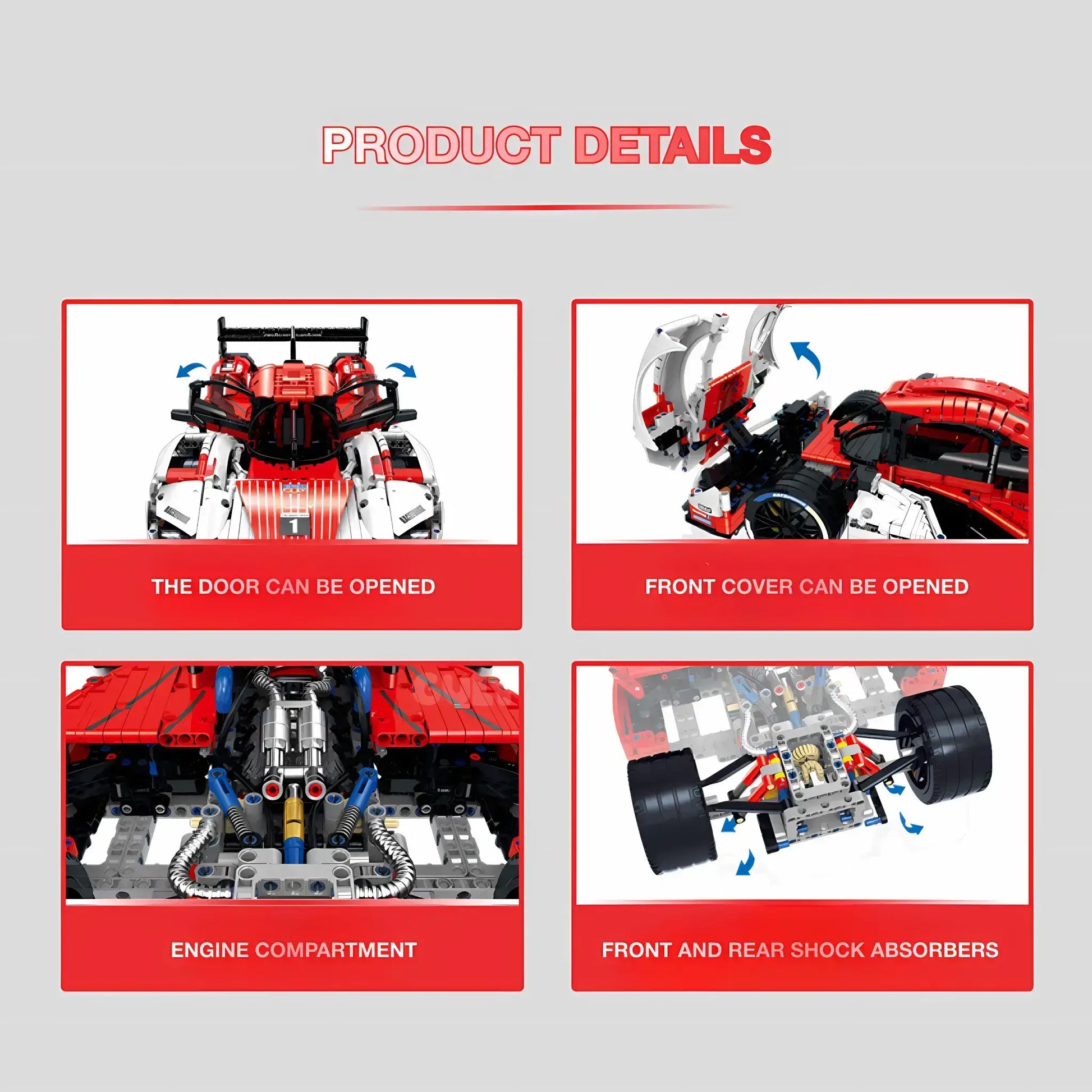 Tongshengju Technic BAOSHIJIE 963 (3460PCS) Sports Car Building Tongshengju Technic BAOSHIJIE 963 (3460PCS) Sports Car Building