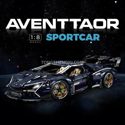 guly 10624 lamborghini aventador svj technic car building blocks set model car raceforge top speed series compatible with lego