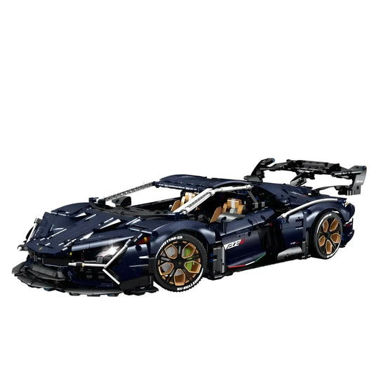 static version of guly 10624 lamborghini aventador svj technic car building blocks set model car