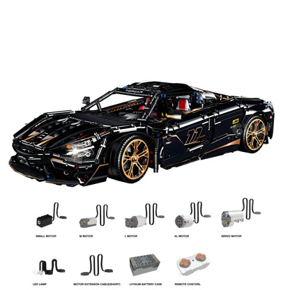 dynamic version of guly 10625 technic mclaren 720s sports car building blocks set model car