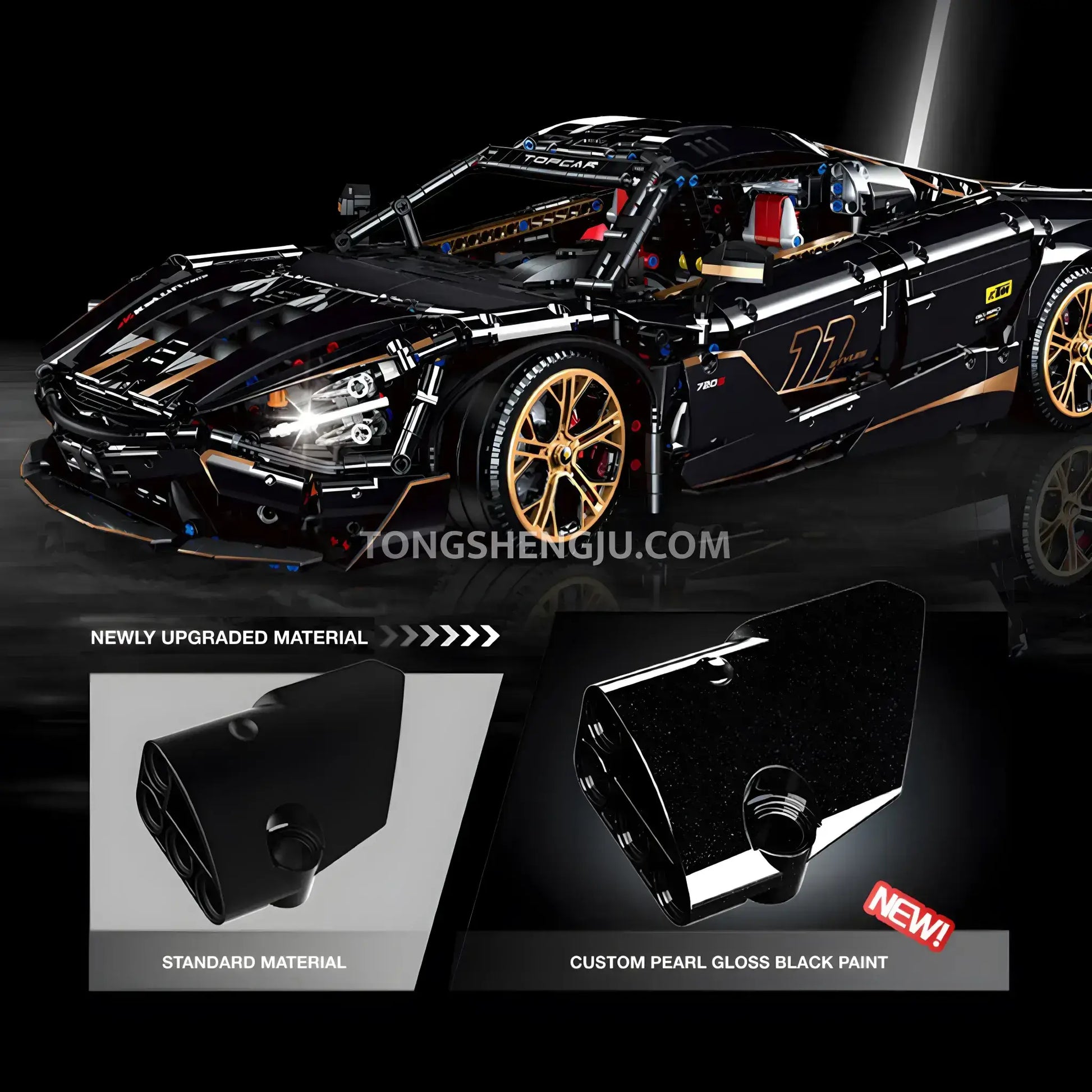 guly 10625 mclaren 720s technic car building blocks set model car newly upgraded material