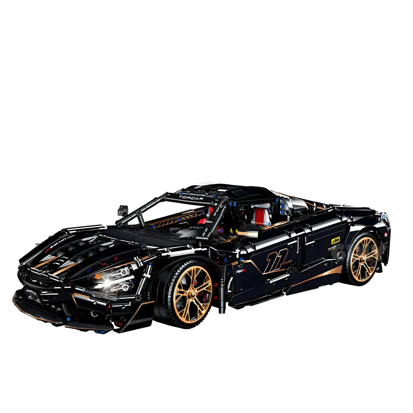 static version of guly 10625 mclaren 720s technic car building blocks set model car