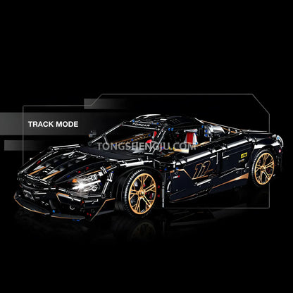 guly 10625 technic mclaren 720s sports car building blocks set model car track mode