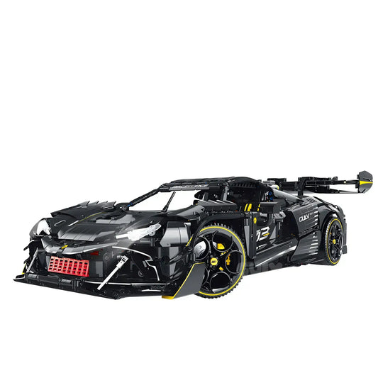 static version of guly 10627 technic series ferrari 296 sports car building blocks set model car