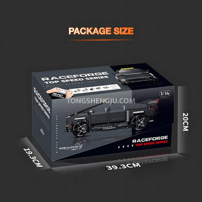 package size of guly 10634 technic tesla cybertruck pickup truck car building blocks set model car 