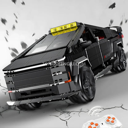 guly 10634 technic tesla cybertruck pickup truck car building set model car  compatible with lego technic series