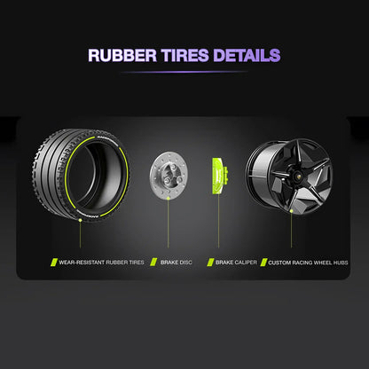 1:8 guly 10635 technic lamborghini sian fkp37 super car building blocks set model car rubber tires details