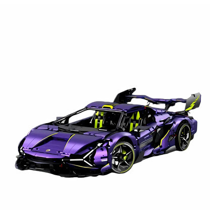 static version of 1:8 guly 10635 technic lamborghini sian fkp37 super car building blocks set model car 