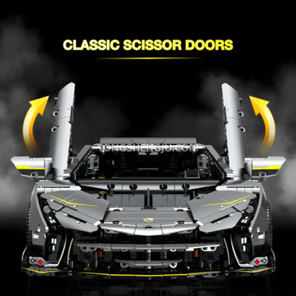 guly 10638 lambo one off sports car building blocks set model car classic scissor doors 