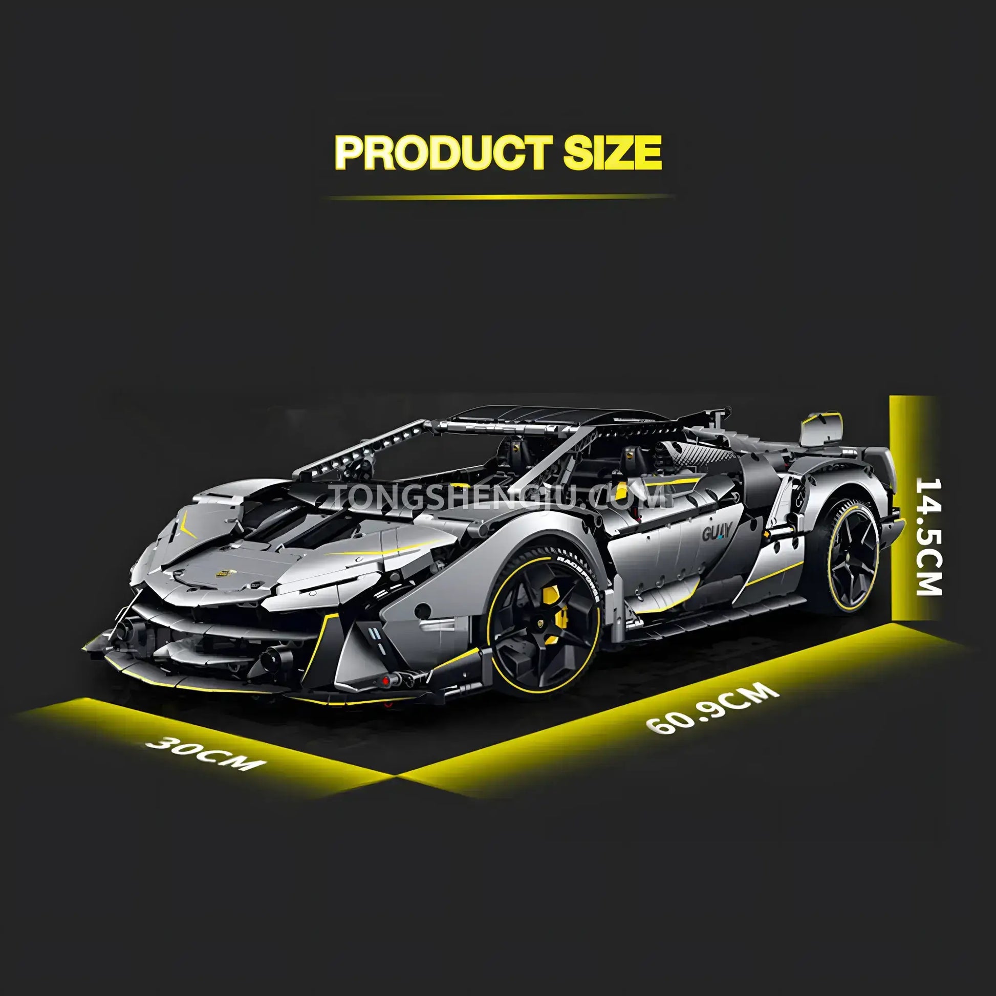 Tongshengju Technic Lambo One Off Sports Car Building Blocks Set Tongshengju Technic Lambo One Off Sports Car Building Blocks Set