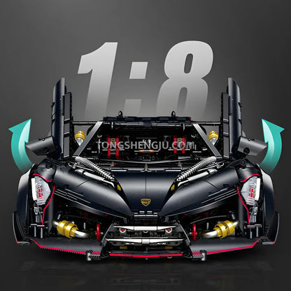 guly 10639 lamborghini veneno technic car building blocks set model car 1 8 scale restore