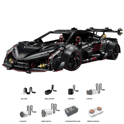 dynamic version of guly 10639 lamborghini veneno technic car building blocks set model car