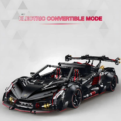 guly 10639 lamborghini veneno technic car building blocks set model car electric covertible mode