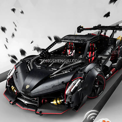 guly 10639 lamborghini veneno technic car building blocks set model car raceforge top speed series compatible with lego