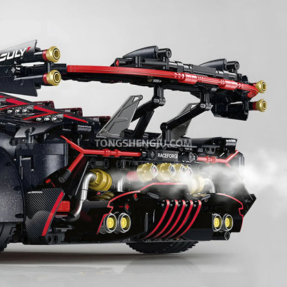 guly 10639 lamborghini veneno technic car building blocks set model car steam spray system