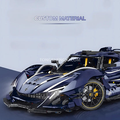 guly 10641 technic apollo sports car building set collectible car custom material