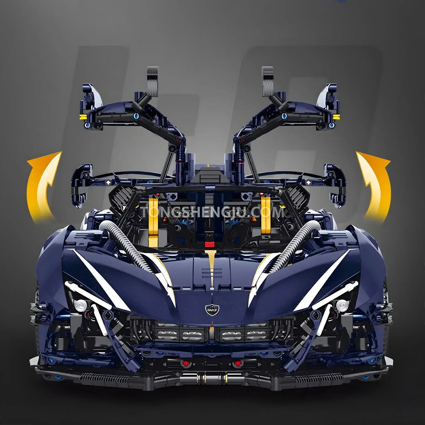 Tongshengju Technic Apollo Sports Car Building Blocks Set For Adults Collectible(3656PCS)