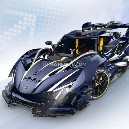 guly 10641 technic apollo sports car building set collectible car compatible with lego technic series